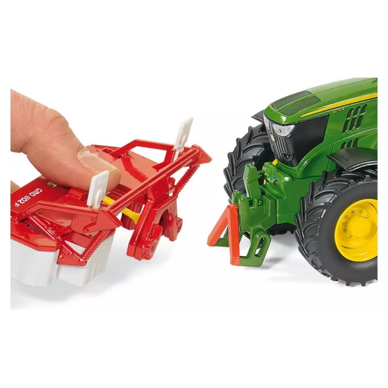 Siku John Deere 6210R, Tractor model, 3 yr(s), Metal, Plastic, Black, Green