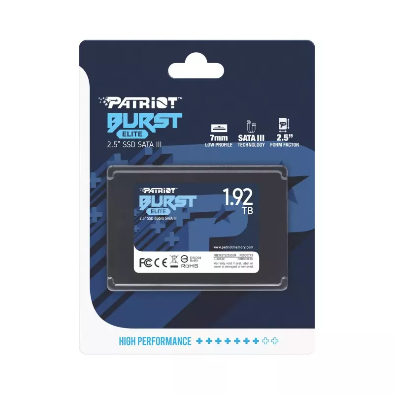 SSD disk Patriot Burst Elite 1.92TB 2.5 inch SATA 3.0 PBE192TS25SSDR