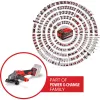 Cordless Angle Grinder EINHELL AXXIO 18/115 — 18 V, 115 mm disc, body only (no battery/charger)