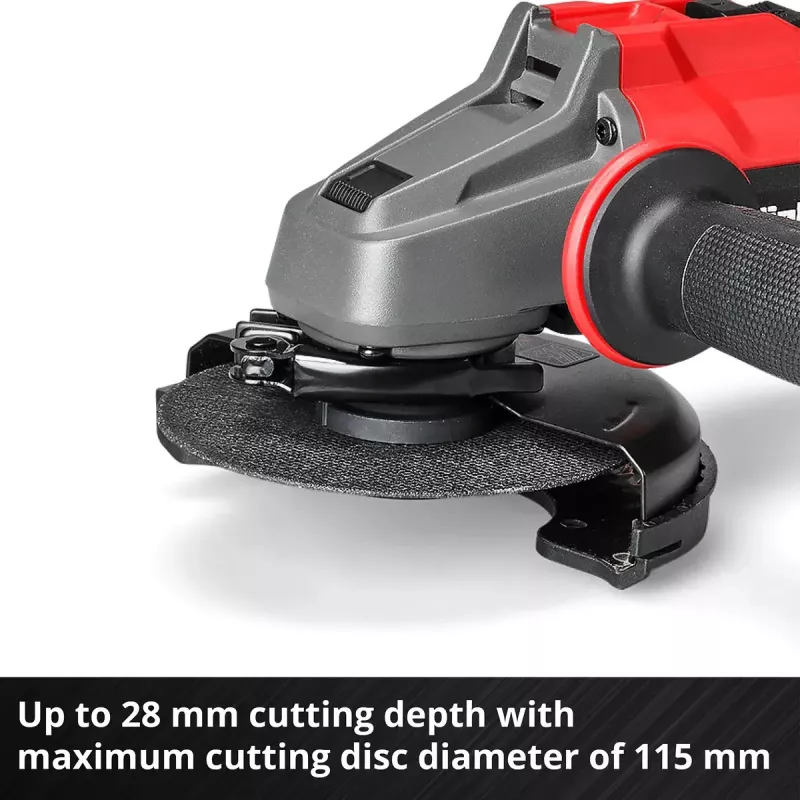Cordless Angle Grinder EINHELL AXXIO 18/115 — 18 V, 115 mm disc, body only (no battery/charger)