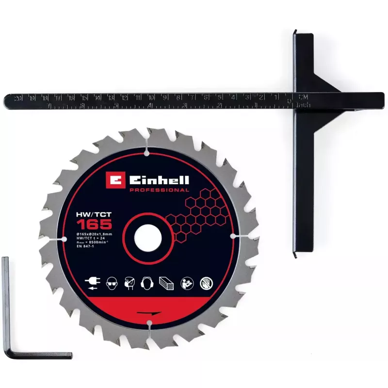 Cordless circular saw EINHELL Professional TP-CS 18/165 Li BL, 18 V, solo (no battery/charger)