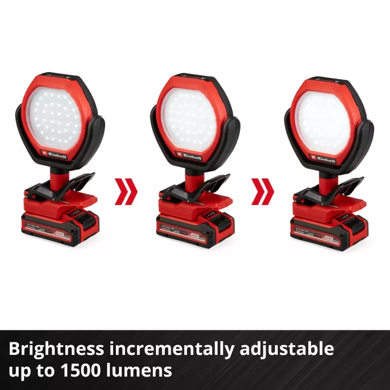 Cordless Outdoor Lamp EINHELL GC-OL 18/1500 Li‑Solo — LED light, battery and charger not included