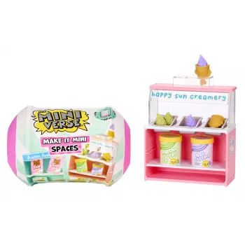 Miniverse Spaces Furniture Pack in PDQ, Cafe, 8 yr(s), Multicolour, Plastic