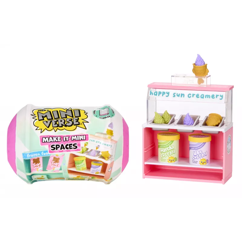 Miniverse Spaces Furniture Pack in PDQ, Cafe, 8 yr(s), Multicolour, Plastic