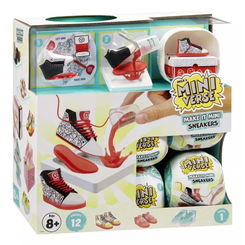 Miniverse Make It Mini Sneakers in PDQ, 8 yr(s), Multicolour, Plastic