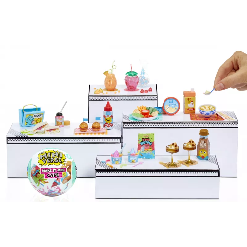 Miniverse Make It Mini Foods: Cafe in PDQ Series 5 (Wave A), 8 yr(s), Multicolour, Plastic
