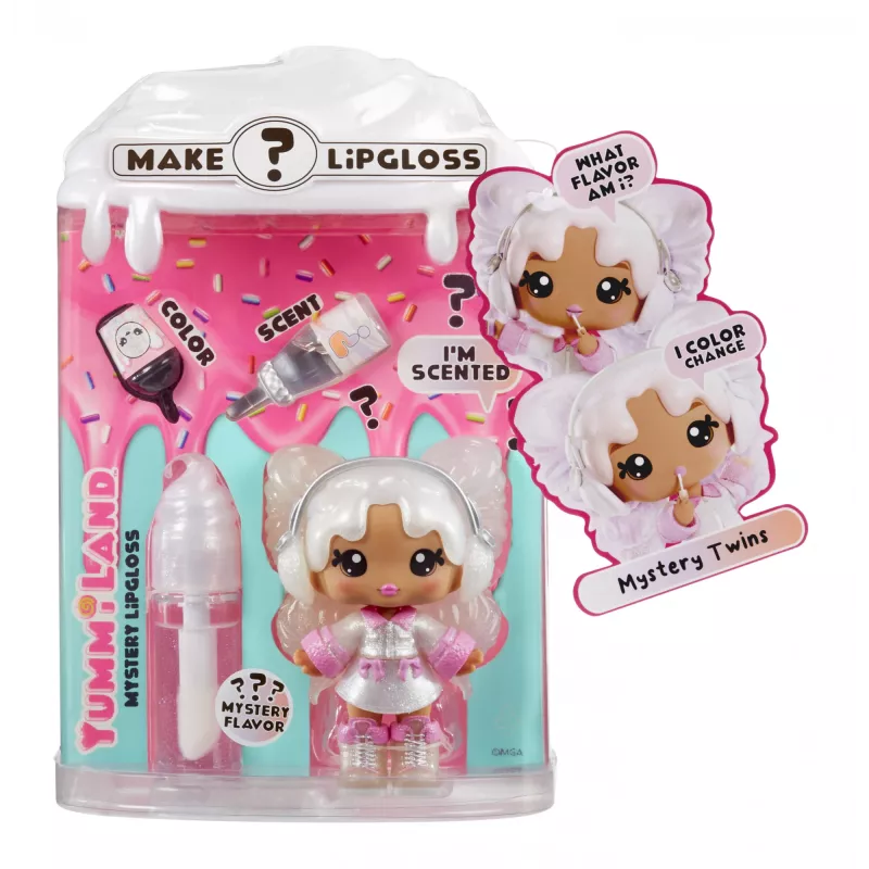 MGA Entertainment Yummiland Lip Gloss Doll Series 2- Mystery Chase 2 (Neopolitan/Avery Ice Cream)