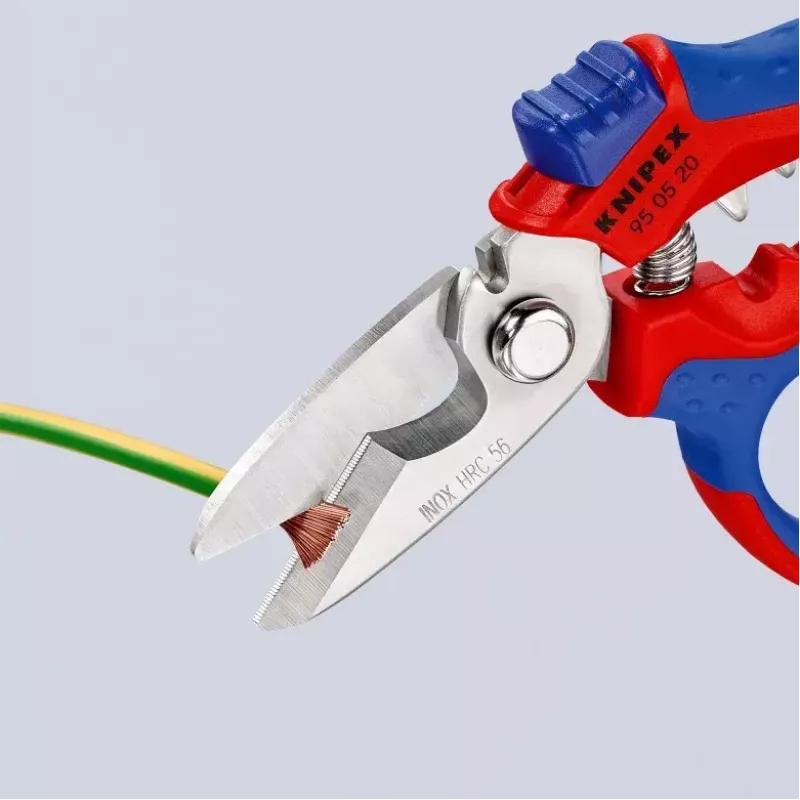 Knipex 95 05 20 SB plier Stainless steel Plastic handle Blue Red