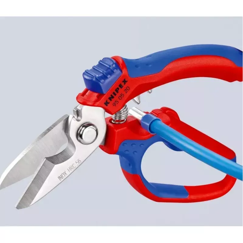 Knipex 95 05 20 SB plier Stainless steel Plastic handle Blue Red