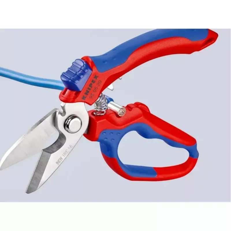 Knipex 95 05 20 SB plier Stainless steel Plastic handle Blue Red