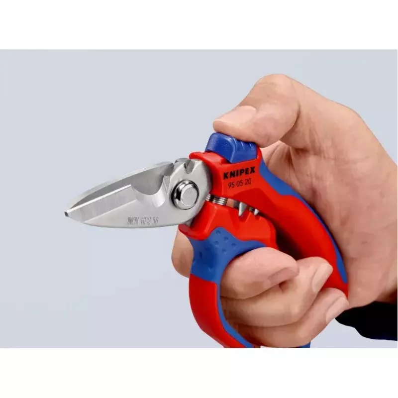 Knipex 95 05 20 SB plier Stainless steel Plastic handle Blue Red