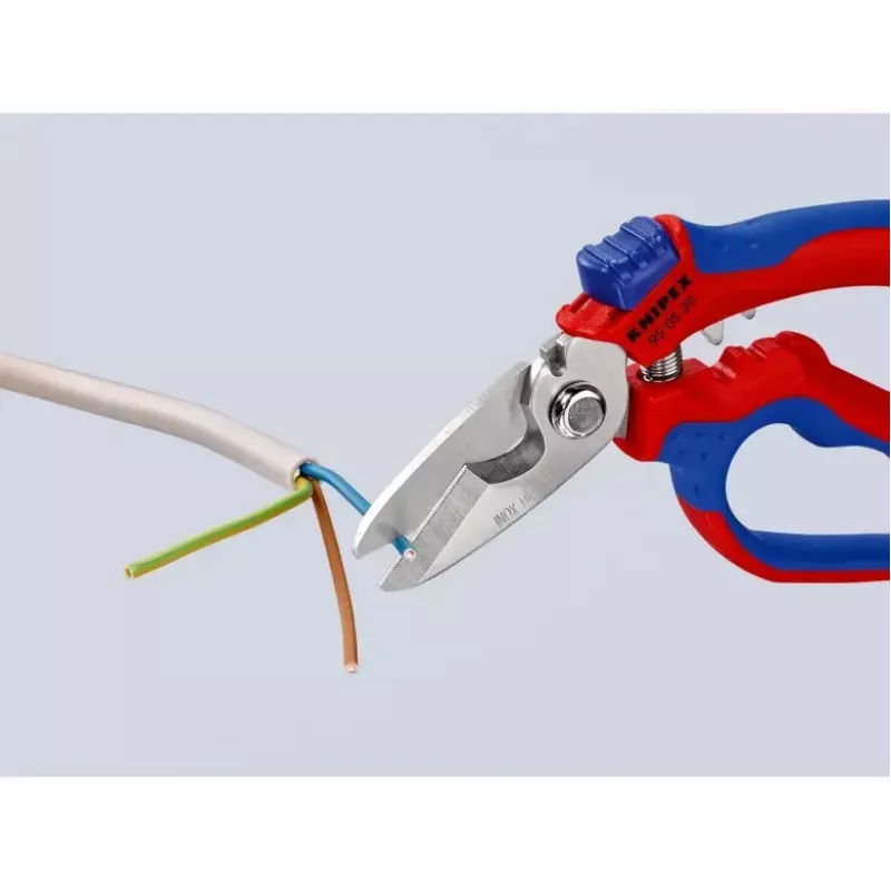 Knipex 95 05 20 SB plier Stainless steel Plastic handle Blue Red
