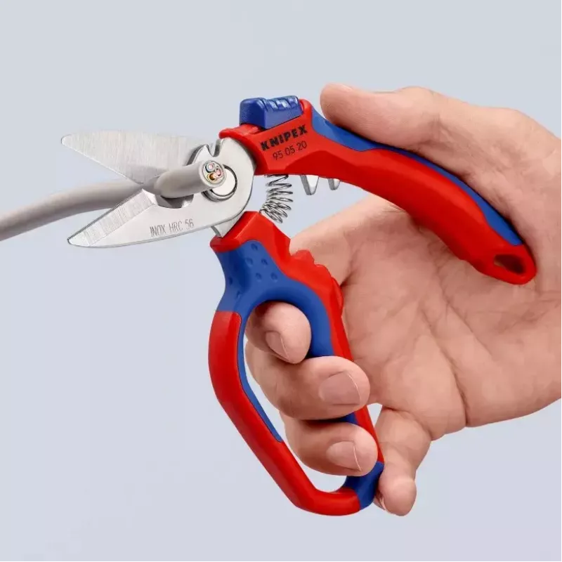 Knipex 95 05 20 SB plier Stainless steel Plastic handle Blue Red