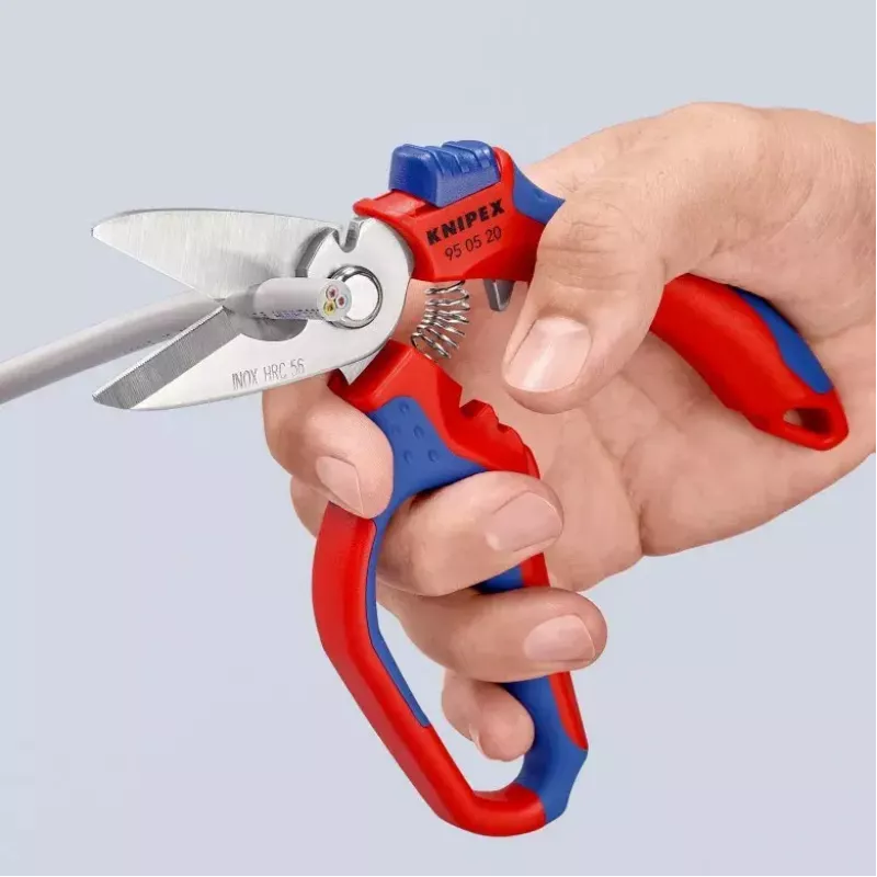 Knipex 95 05 20 SB plier Stainless steel Plastic handle Blue Red