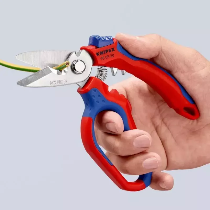 Knipex 95 05 20 SB plier Stainless steel Plastic handle Blue Red