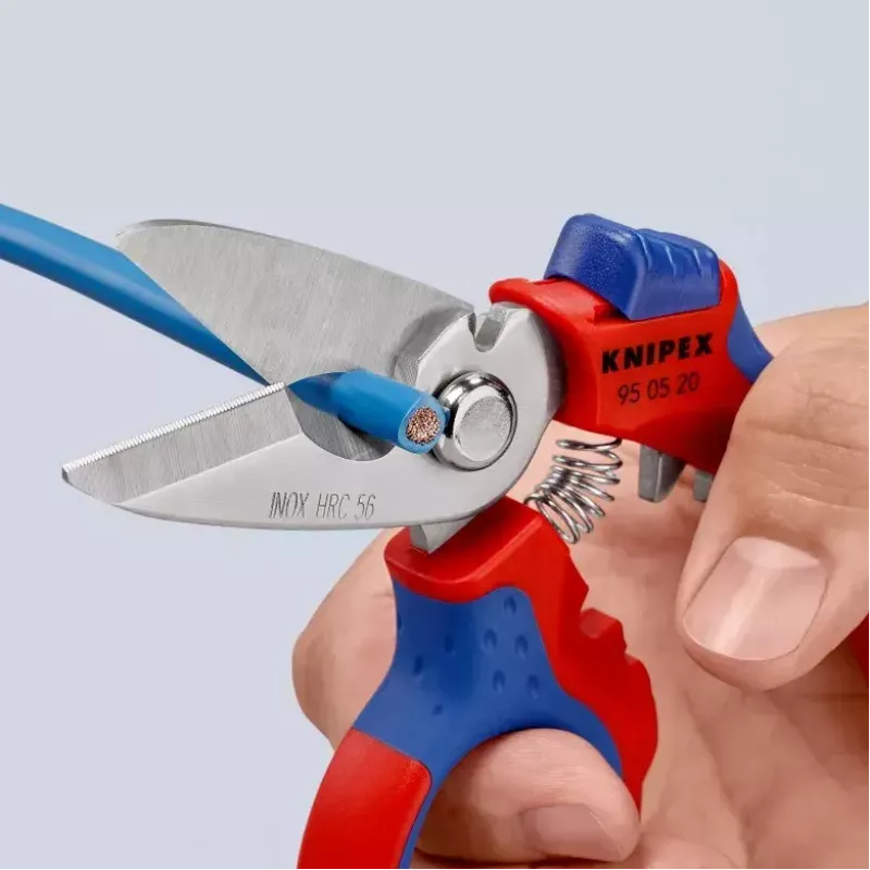 Knipex 95 05 20 SB plier Stainless steel Plastic handle Blue Red