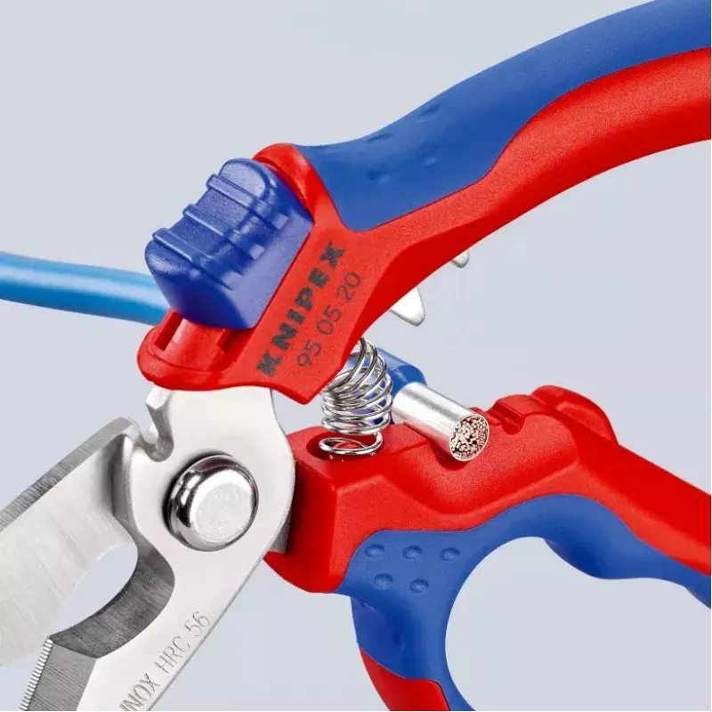 Knipex 95 05 20 SB plier Stainless steel Plastic handle Blue Red