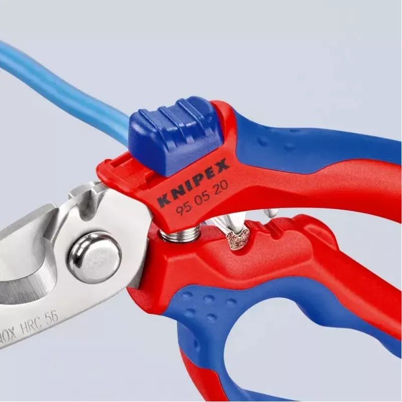 Knipex 95 05 20 SB plier Stainless steel Plastic handle Blue Red