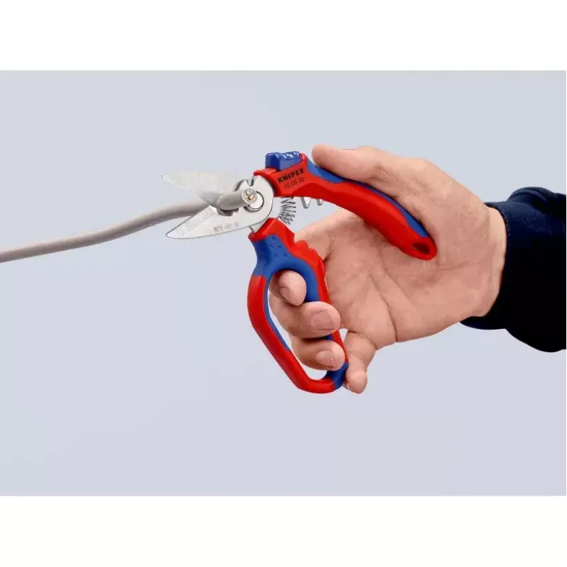 Knipex 95 05 20 SB plier Stainless steel Plastic handle Blue Red