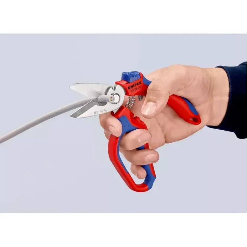 Knipex 95 05 20 SB plier Stainless steel Plastic handle Blue Red