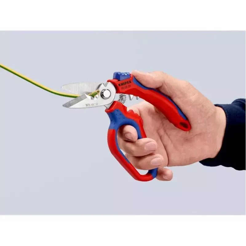 Knipex 95 05 20 SB plier Stainless steel Plastic handle Blue Red