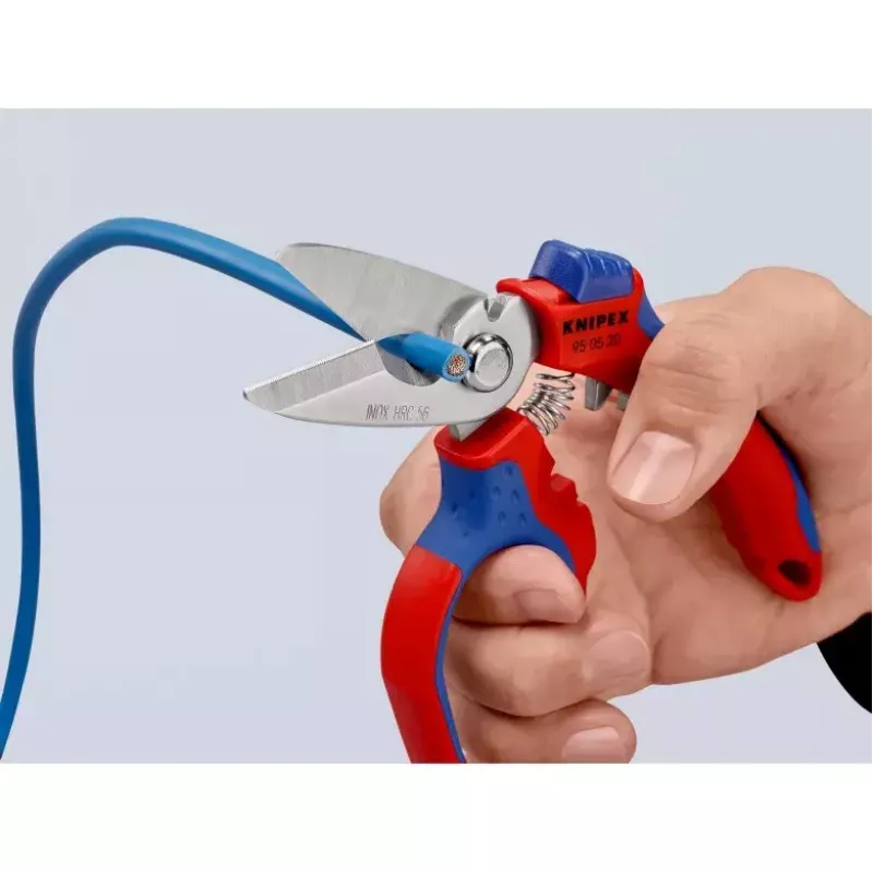 Knipex 95 05 20 SB plier Stainless steel Plastic handle Blue Red