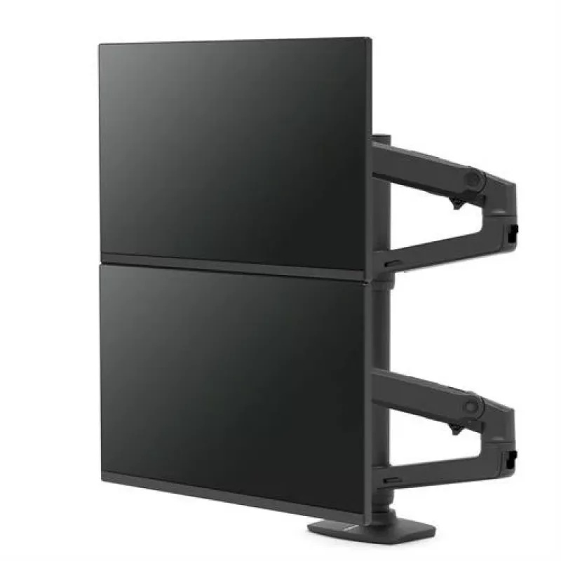 ERGOTRON LX Dual Stacking Arm, Tall Pole (Matte Black)
