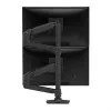 ERGOTRON LX Dual Stacking Arm, Tall Pole (Matte Black)