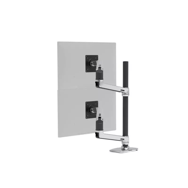 Ergotron LX Series LX Dual Stacking Arm Tall Pole 101.6 cm Aluminium Clamp 20 kg