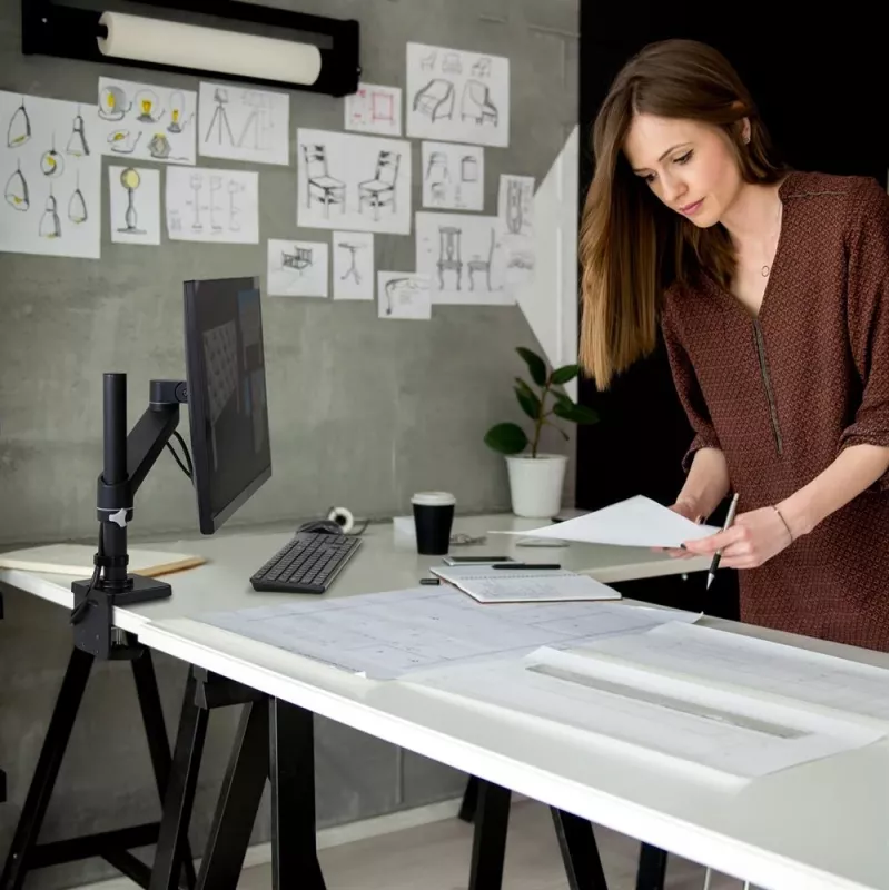 ERGOTRON NX Monitor Arm - matte black