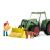 Tractor with Trailer Schleich FARM WORLD 42608 Black Green Red Yellow