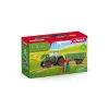 Tractor with Trailer Schleich FARM WORLD 42608 Black Green Red Yellow