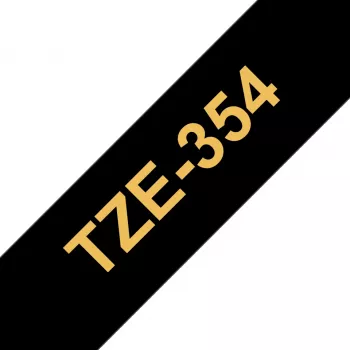 Label tape Brother TZe354 24mm Gold on Black