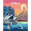 Puzzle painting kit Ravensburger CreArt Colorful Sydney — paint-by-numbers set (model 23526)
