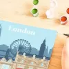 Painting kit Ravensburger CreArt — Colorful London (model 23525) for canvas painting with numbered guide