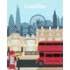Painting kit Ravensburger CreArt — Colorful London (model 23525) for canvas painting with numbered guide