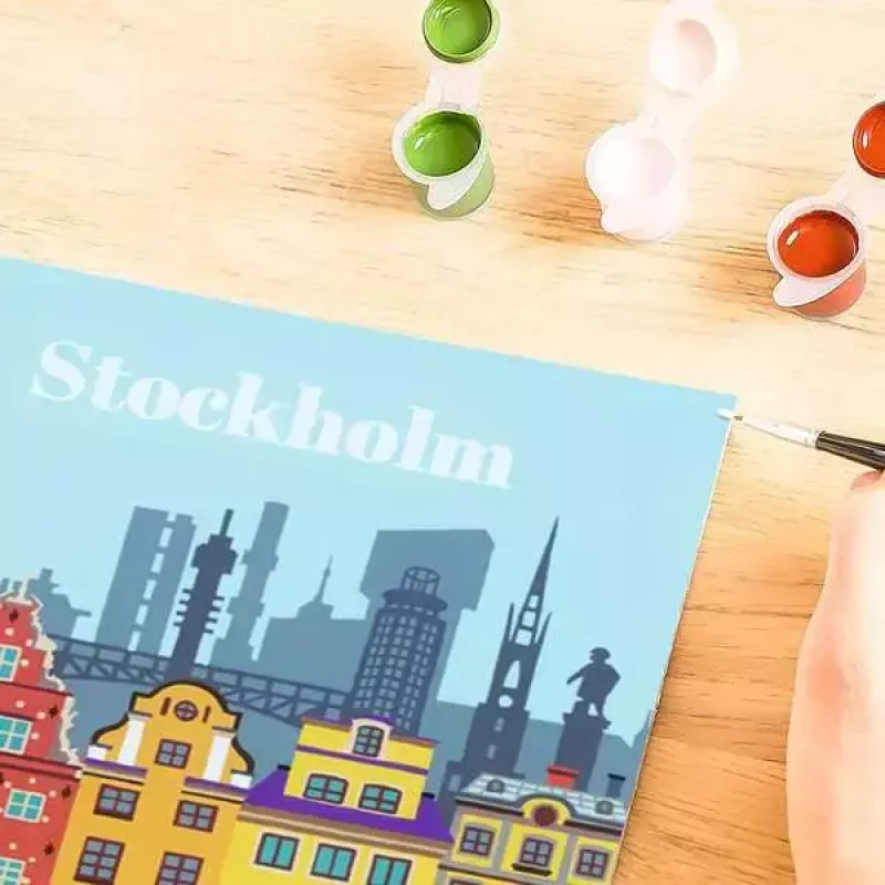 Painting kit Ravensburger CreArt Colorful Stockholm, model 23520