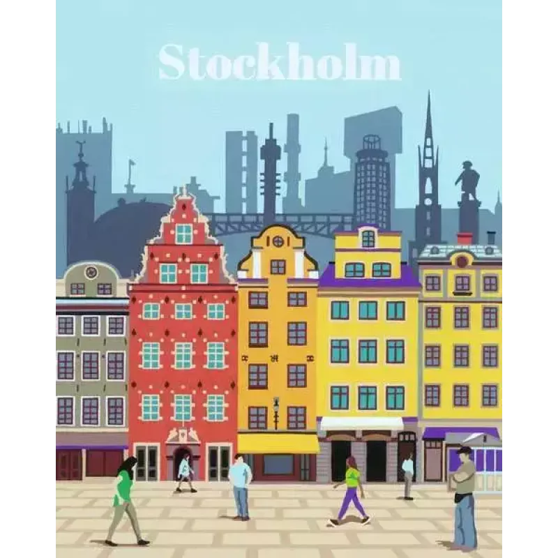 Painting kit Ravensburger CreArt Colorful Stockholm, model 23520