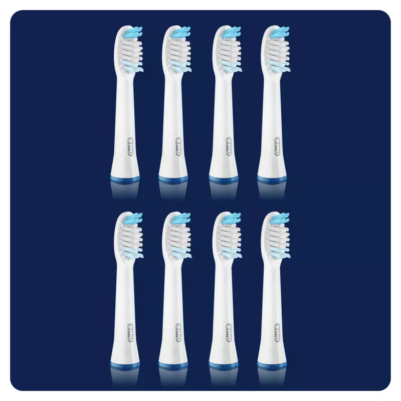 Oral-B Pulsonic Clean 81748491 toothbrush head 8 pc(s) White