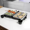 Contact grill CECOTEC Rock'nGrill 2000 — 2000 W, rectangular, black/stainless steel, adjustable thermostat, 340×330×130 mm