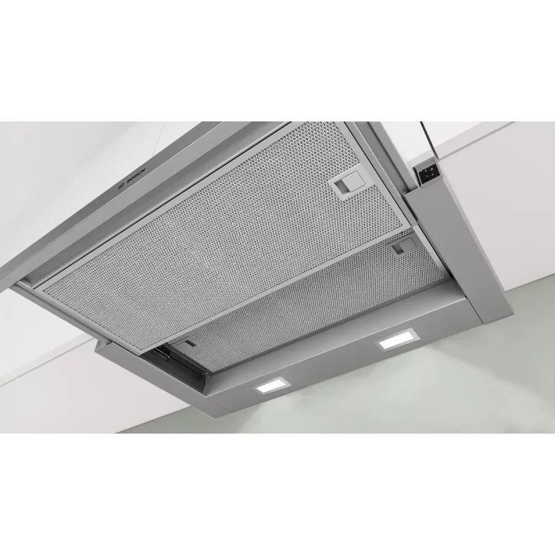 Bosch Serie 2 DFL063W57 cooker hood Semi built-in (pull out) Metallic, Silver 351 m³/h
