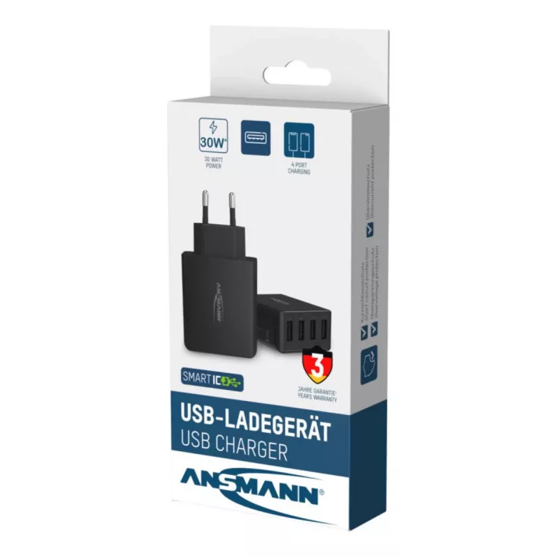 ANSMANN Wall USB Charger 4 Ports