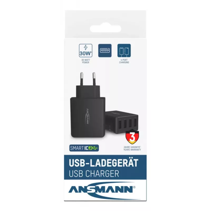 ANSMANN Wall USB Charger 4 Ports