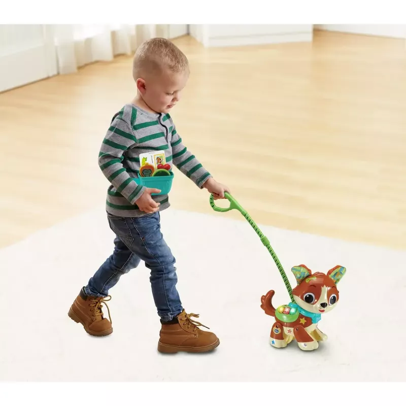 Toy figure VTech Run With Me Puppy 80-552564 interactive learning toy with sounds and movement