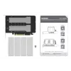 Icy Dock ExpressSlot Elite interface card MB842MP-B — PCIe hot-swap 2.5 inch drive bay adapter, black/silver