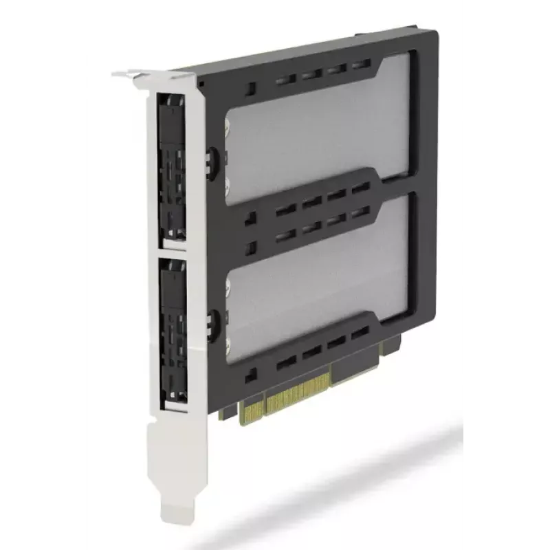 Icy Dock ExpressSlot Elite interface card MB842MP-B — PCIe hot-swap 2.5 inch drive bay adapter, black/silver