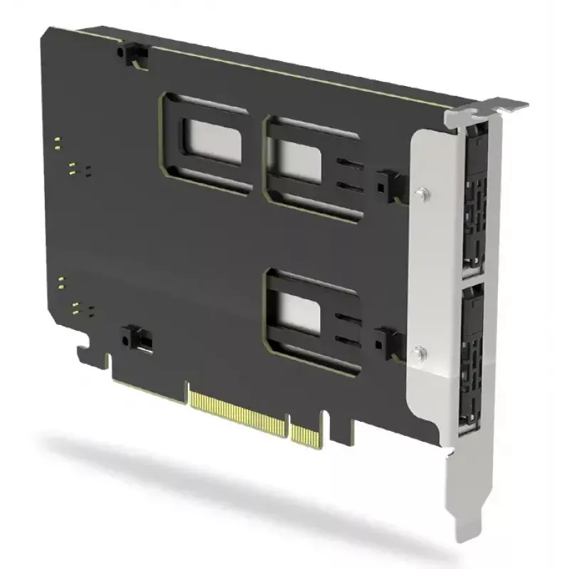 Icy Dock ExpressSlot Elite interface card MB842MP-B — PCIe hot-swap 2.5 inch drive bay adapter, black/silver