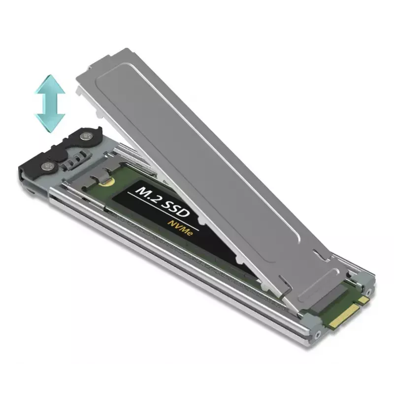 Icy Dock ExpressSlot Elite interface card MB842MP-B — PCIe hot-swap 2.5 inch drive bay adapter, black/silver