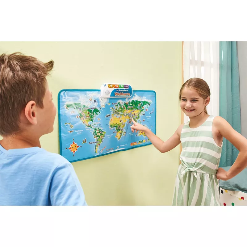 VTech Interaktive Weltkarte, 6 yr(s), Sounding, Batteries required, AA, Multicolour