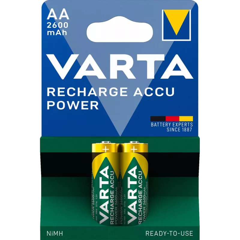 VARTA Battery Rechargeable Aa Nimh 2600mah